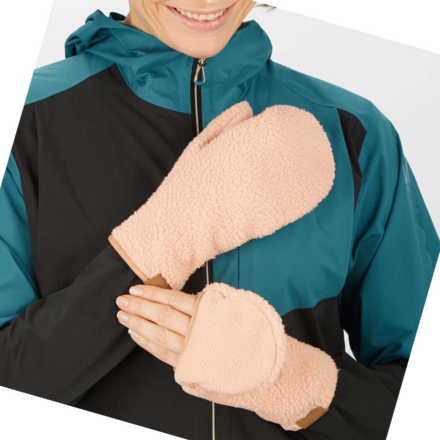 Guantes Salomon OUTLIFE FLEECE Hombre Beige | MX 2931JPQ